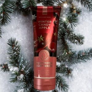 Bath & Body Works Winter Candy Apple Body Wash - Festive Red